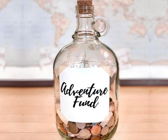 Adventure Fund Money Jar, Travel Gift, Graduation Gift, Travel Gifts, Savings Jar, Piggy Bank, Up... | Etsy (US)