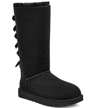 Bailey Bow II Suede Tall Water-Resistant Boots | Dillard's