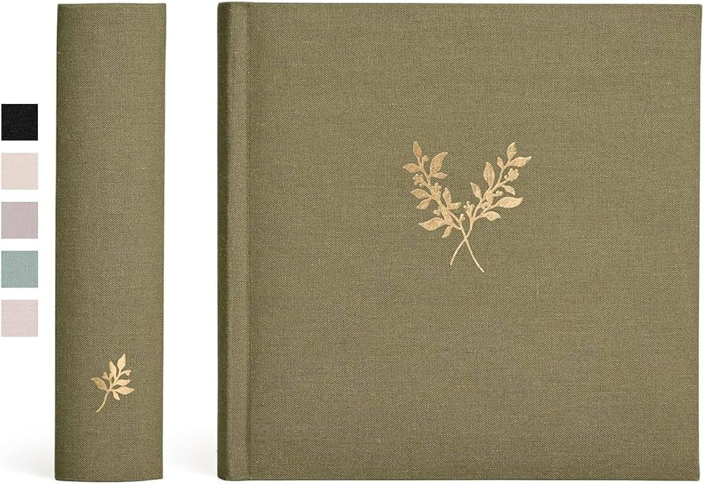 Elegant Linen Photo Album - 200 Acid-Free Pockets for 4x6 Pics - Perfect for Weddings & Gifts | Amazon (US)