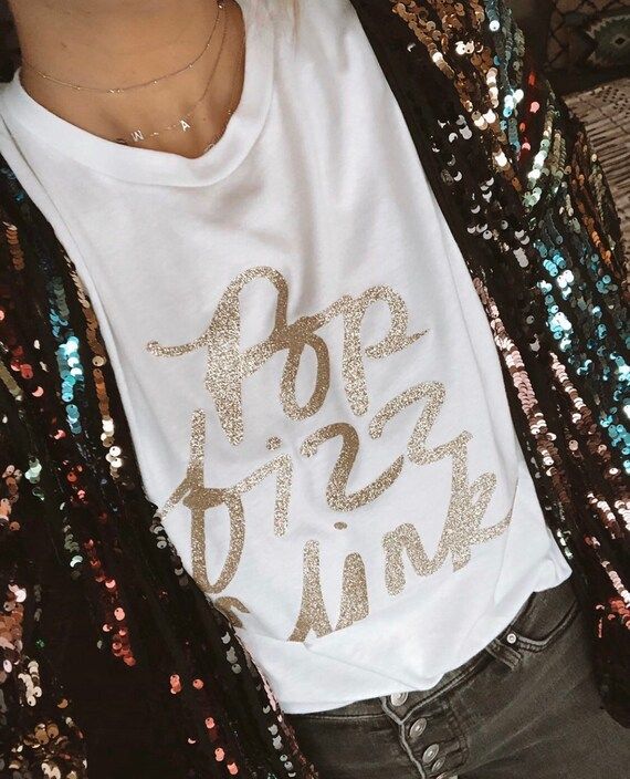 Pop Fizz Clink Graphic Tshirt | Etsy (US)