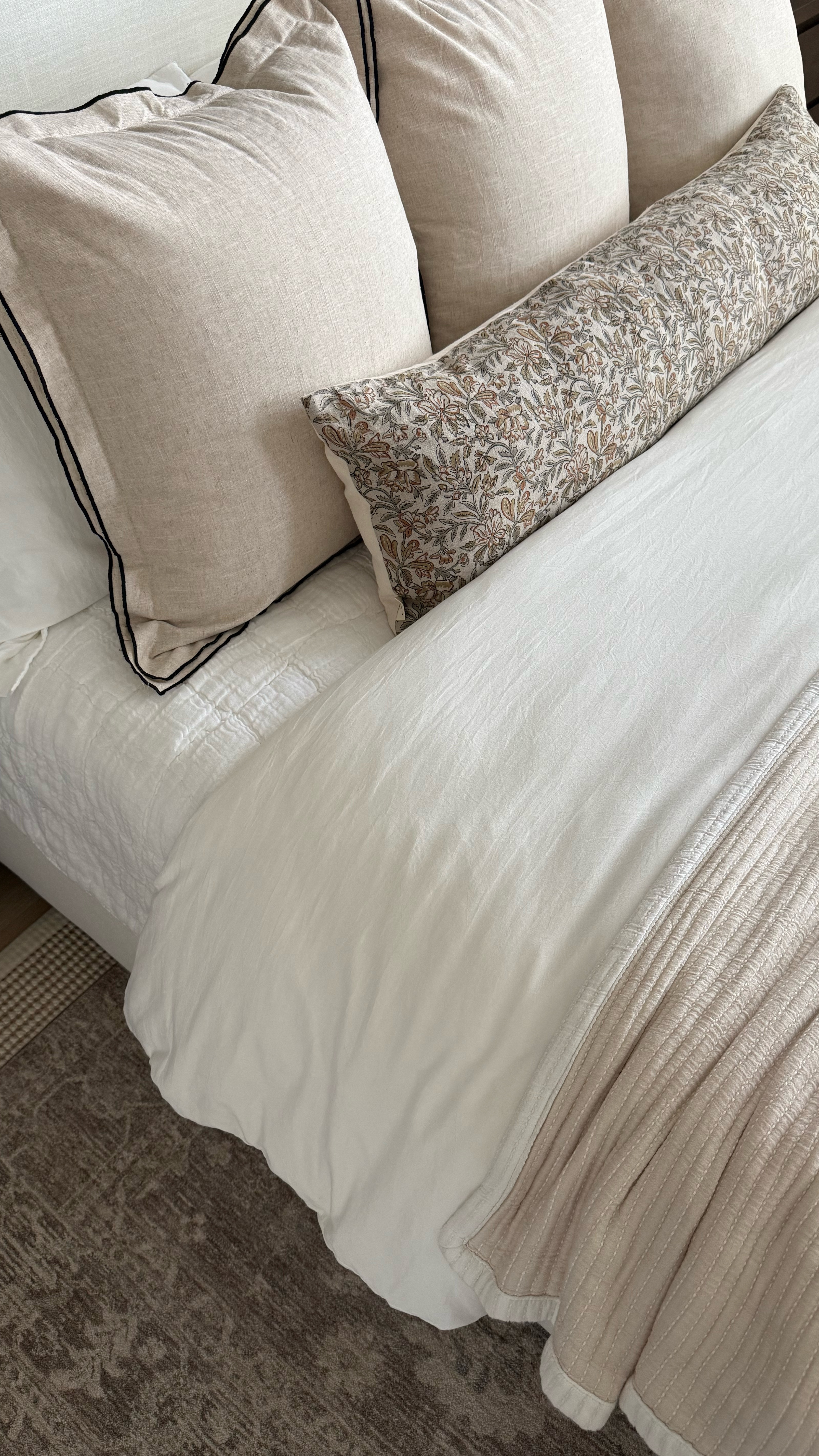 Everyone always asks about this oversized lumbar anytime I share and I get it. It’s so good! Handmade and custom size and I put 3 lumbar inserts inside. Here’s the link with a few other faq about my bedroom. ✨

#LTKHome