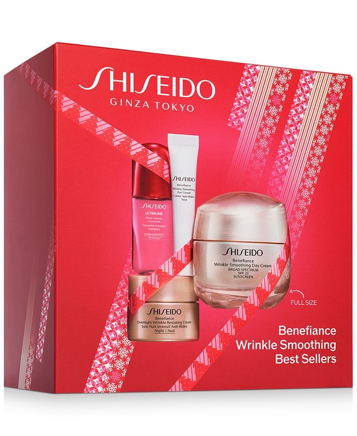 Shiseido 4-Pc. Benefiance Wrinkle Smoothing Best Sellers Set & Reviews - Beauty Gift Sets - Beaut... | Macys (US)