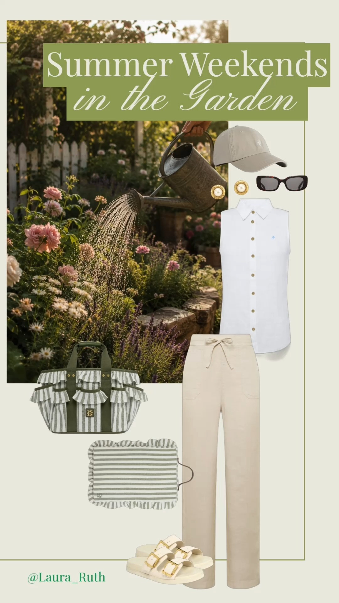 Summer Weekends in the Garden 👒🌿From effortless linen trousers and crisp white shirts to comfortable sandals and pretty accessories, these are the pieces that make outdoor days feel effortlessly chic. Whether you're tending to the garden, hosting lunch outside or enjoying a slow Sunday in the sunshine. @Holland Cooper

#LTKuk #LTKsummer #LTKstyletip