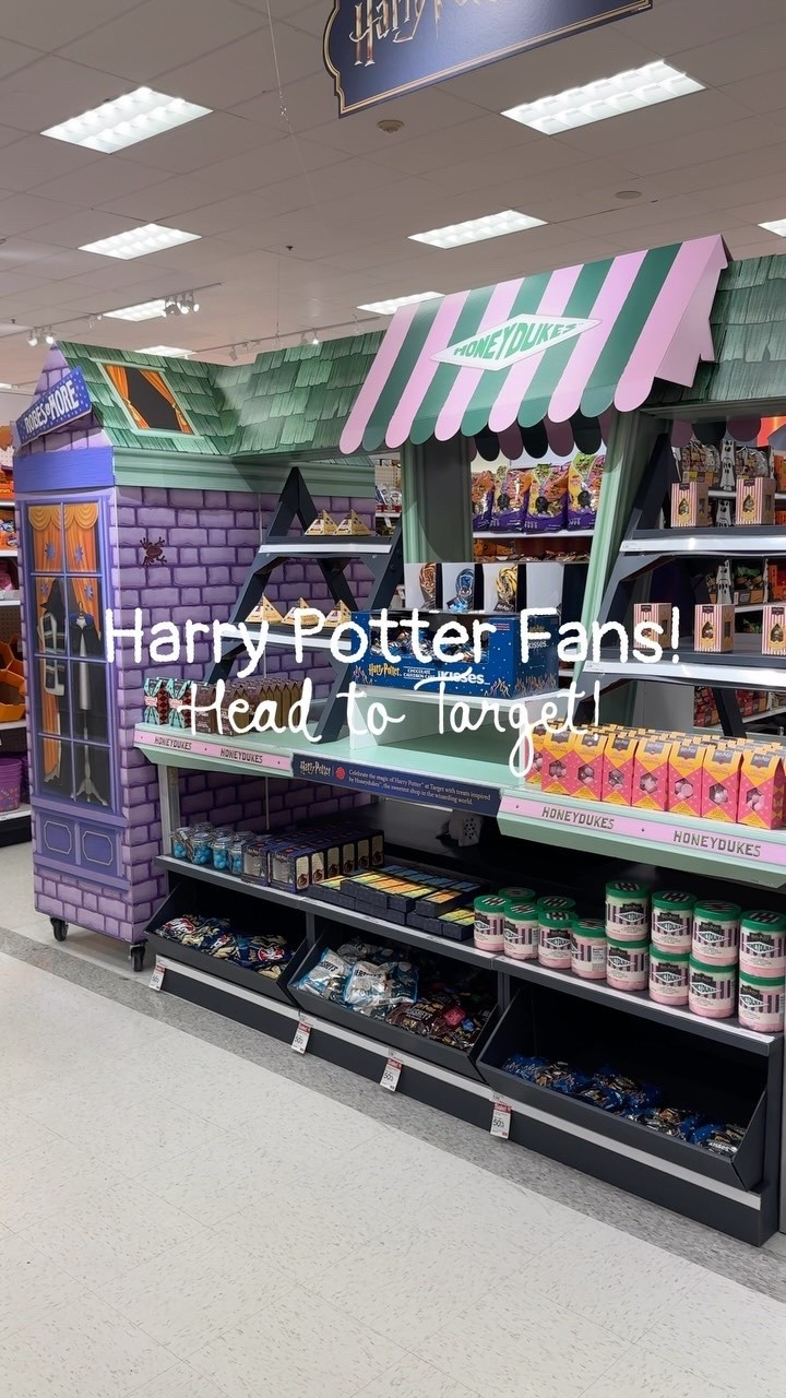 There’s a New Harry Potter display in the seasonal section at Target! You’ll find themed candy, toys, accessories and costumes! Follow + comment “SHOP” for a link to see! (make sure you’re following to receive it) ✨ & if you love Holiday finds and gift ideas, follow along for more!