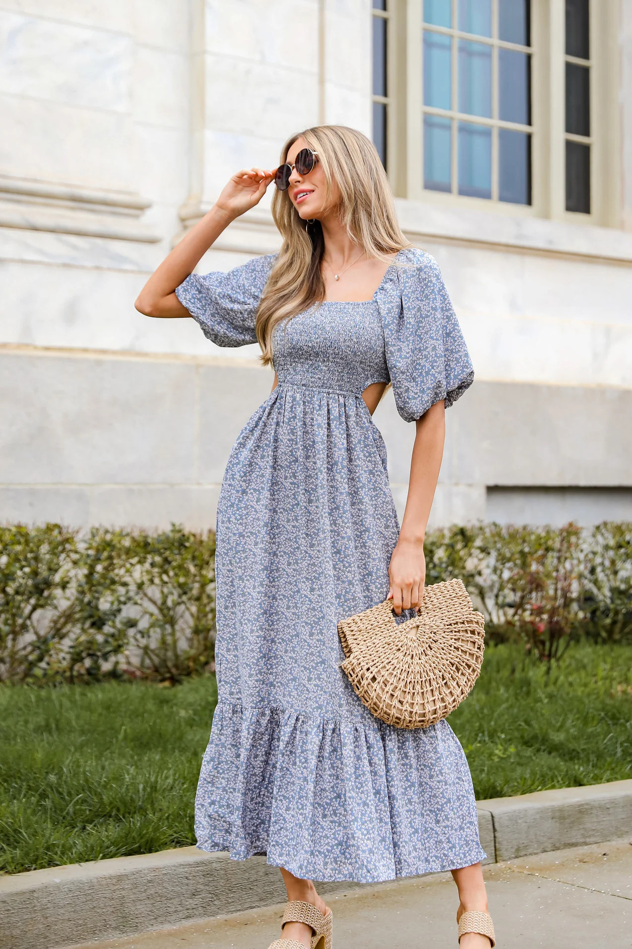 FINAL SALE - Abundantly Pretty Floral Maxi Dress | Dress Up