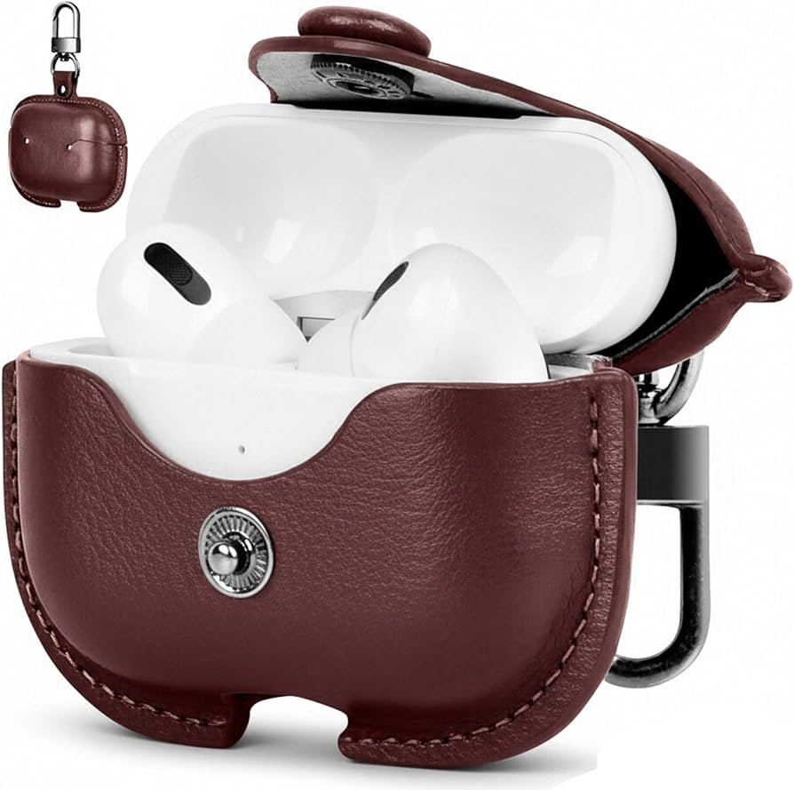 for AirPods 4 Case Leather | One Piece Cute iPod AirPods 4th Generation Case | with Keychain | Ai... | Amazon (US)