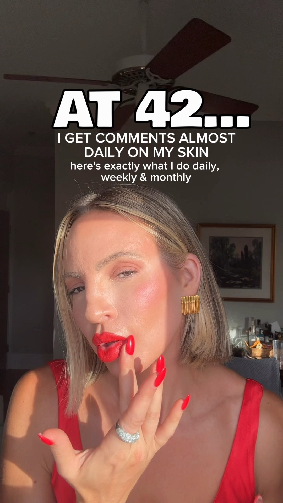 1. SPF every single day
Face, neck, chest, hands. Non-negotiable.
2. Skin flooding daily
Layering toners and essences made a huge difference in how plump and healthy my skin looks.
3. Vitamin C every morning
For brightness and pigmentation.
4. Growth factors morning + night + copper peptides at night
Helped my texture and overall glow.
5. Barrier repair moisturizer daily
Healthy barrier = better skin.
6. Red light therapy about 4x a week
One of the few devices I consistently think is worth it.
7. Exfoliation 2x a week
I alternate between a physical and chemical exfoliant for texture and dullness.
8. Tretinoin about 4 nights a week
Still one of the best things for aging well.
9. Skin stamping weekly
To help the high-quality growth factors I use absorb more effectively (Calecim or Biopelle).
10. Dermaplaning weekly
Makes my skin look smoother instantly.
11. Hydrating masks weekly
Especially when my skin feels dry or tired.
12. IPL yearly
Huge difference in pigmentation.
13. CO2 laser 2x a year
Amazing for skin clarity, fine lines, and texture.
14. Botox every few months
Softens lines before they settle in.
15. Microneedling with PDGF at least 4x a year
Great for collagen support, fine lines, and texture.
16. Sculptra yearly
Gradual collagen stimulation over time. Ugh, love.

Linked everything | use

#LTKstorytime #LTKOver40 #LTKBeauty