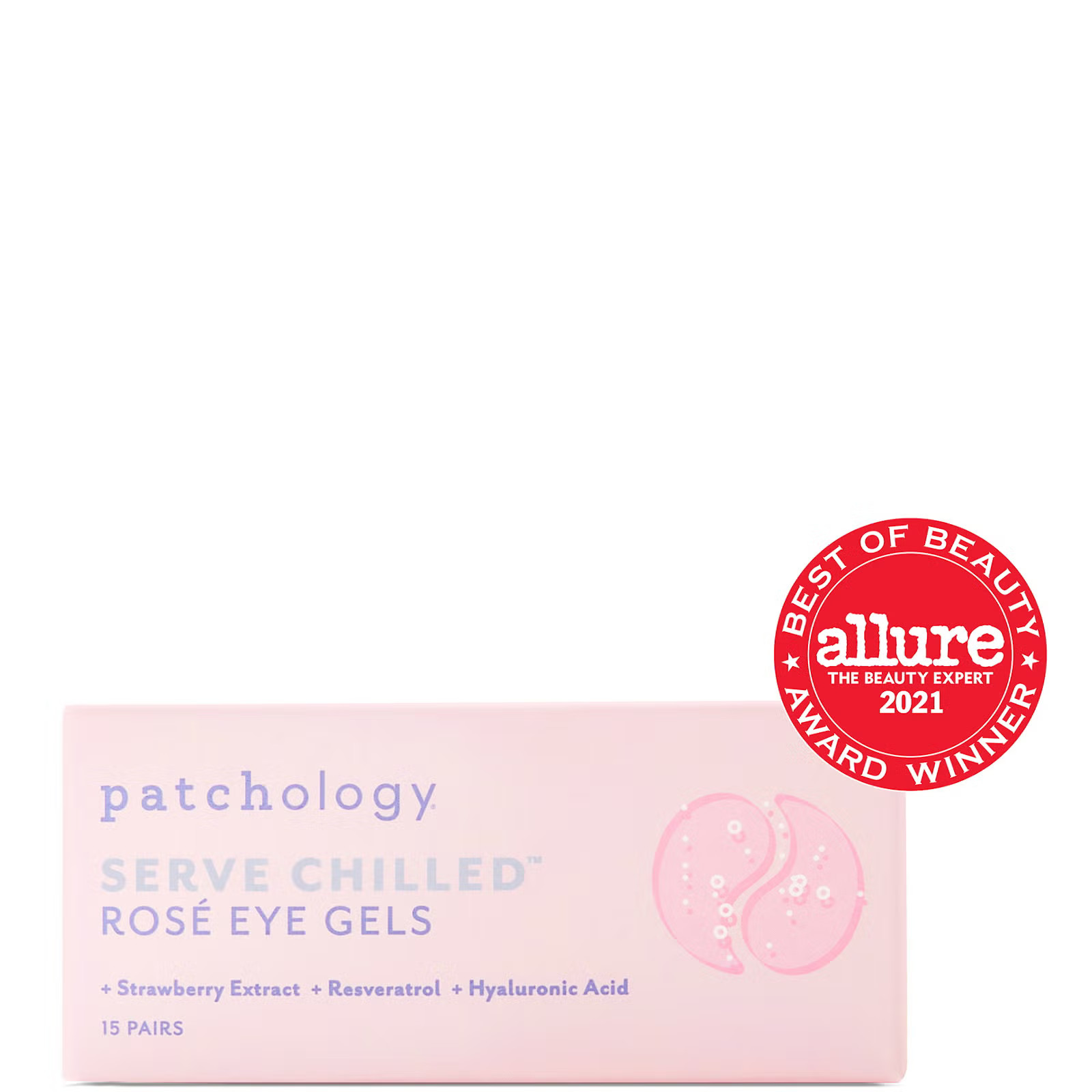 Patchology Served Chilled Rose Eye Gel - 15 Pack | Cult Beauty