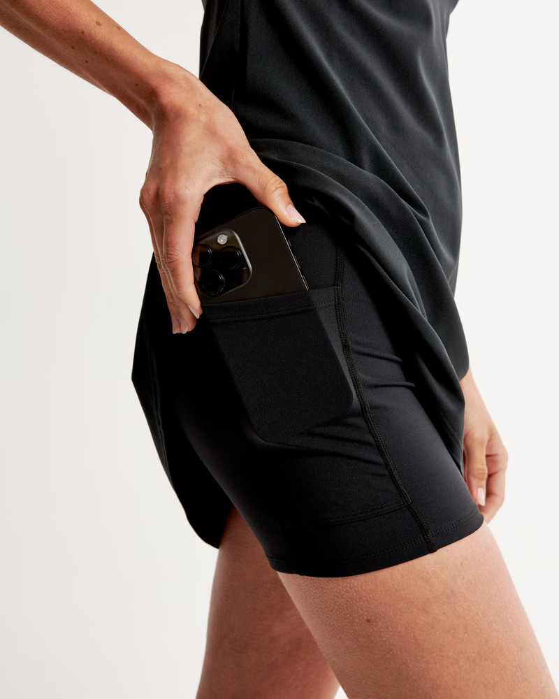 Wide Strap Traveler Mini Dress | Abercrombie & Fitch (US)