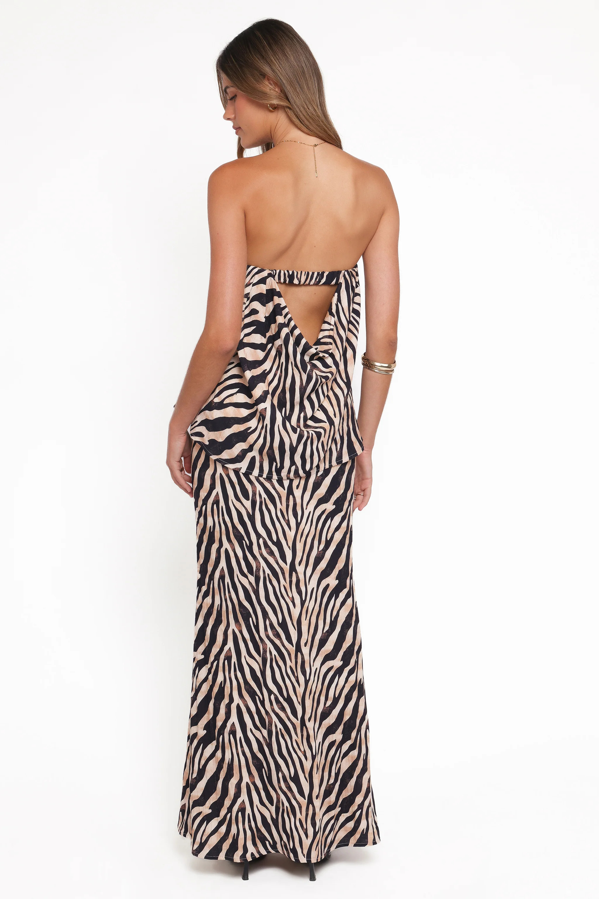Agnes Skirt Set - Brown Zebra | Petal & Pup (US)
