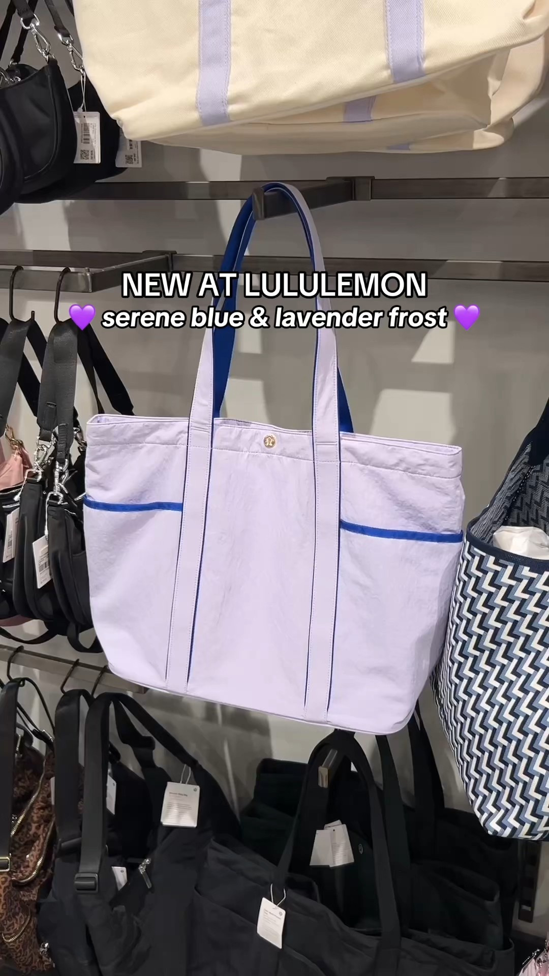 New at lululemon! Lots of items in the color “serene blue” and the popular multi-pocket tote bag now comes in “lavender frost” 😍

#lululemon #totebag #activewear #active #athleisure #gym #workout #pilates #yoga #purple #bag #purse 

#LTKItBag #LTKStyleTip #LTKActive