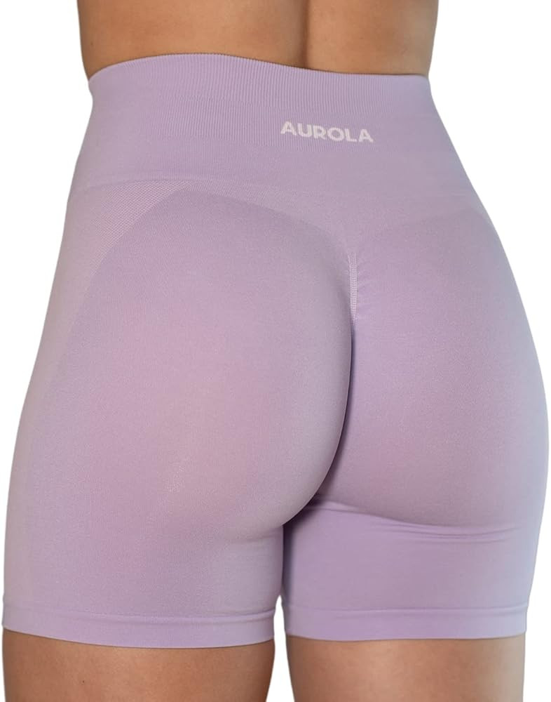 AUROLA Intensify Workout Shorts for Women Seamless Scrunch Short Gym Yoga Running Sport Active Ex... | Amazon (US)