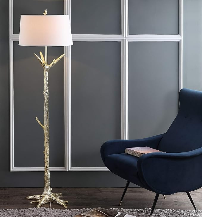 Safavieh FLL4019A Lighting Collection Thornton Gold Floor Lamp | Amazon (US)