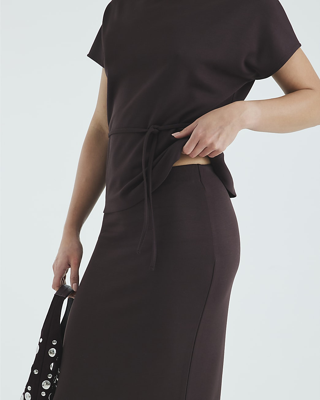 Brown Premium Maxi Skirt | River Island UK & IE