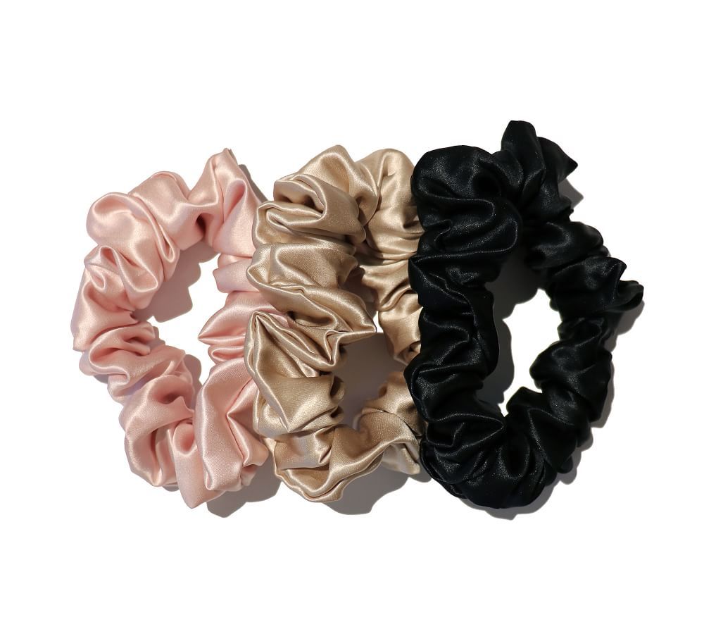 Slip® Silk Large Scrunchies - Pink, Caramel, Black | Pottery Barn (US)