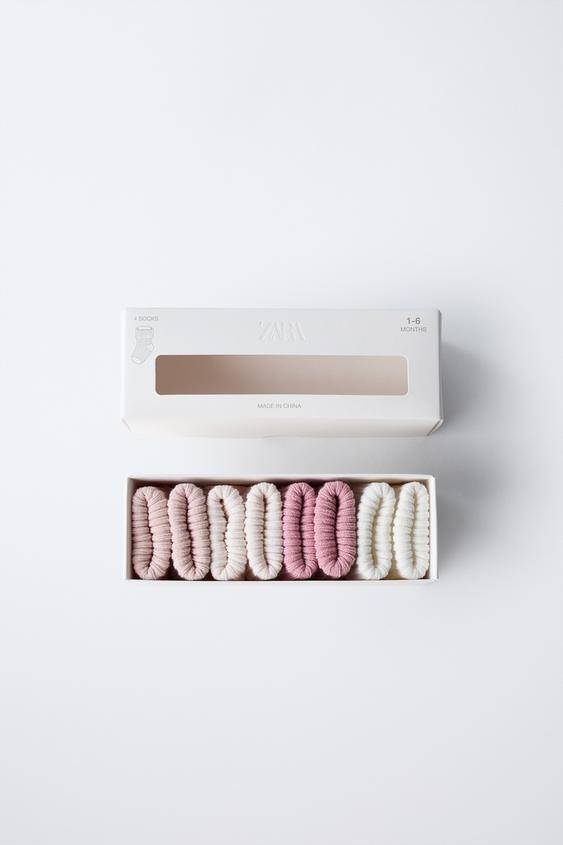 FOUR-PACK OF COLOR SOCKS | Zara US