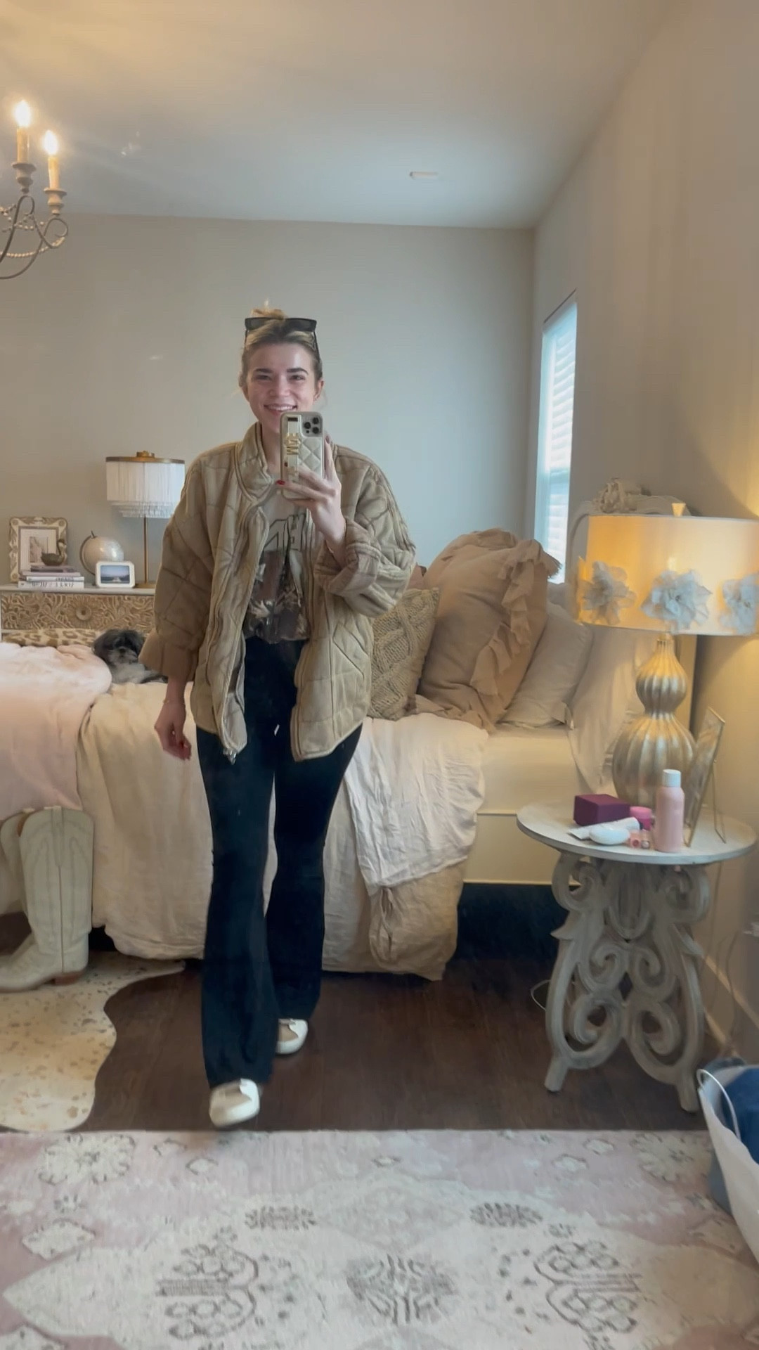 Casual OOTD 🤍 

Leggings currently 40% off! 
Jacket on sale at Nordstrom! 
#casual #cozy #runningerrands #selfcareday

#LTKU #LTKSale #LTKunder100