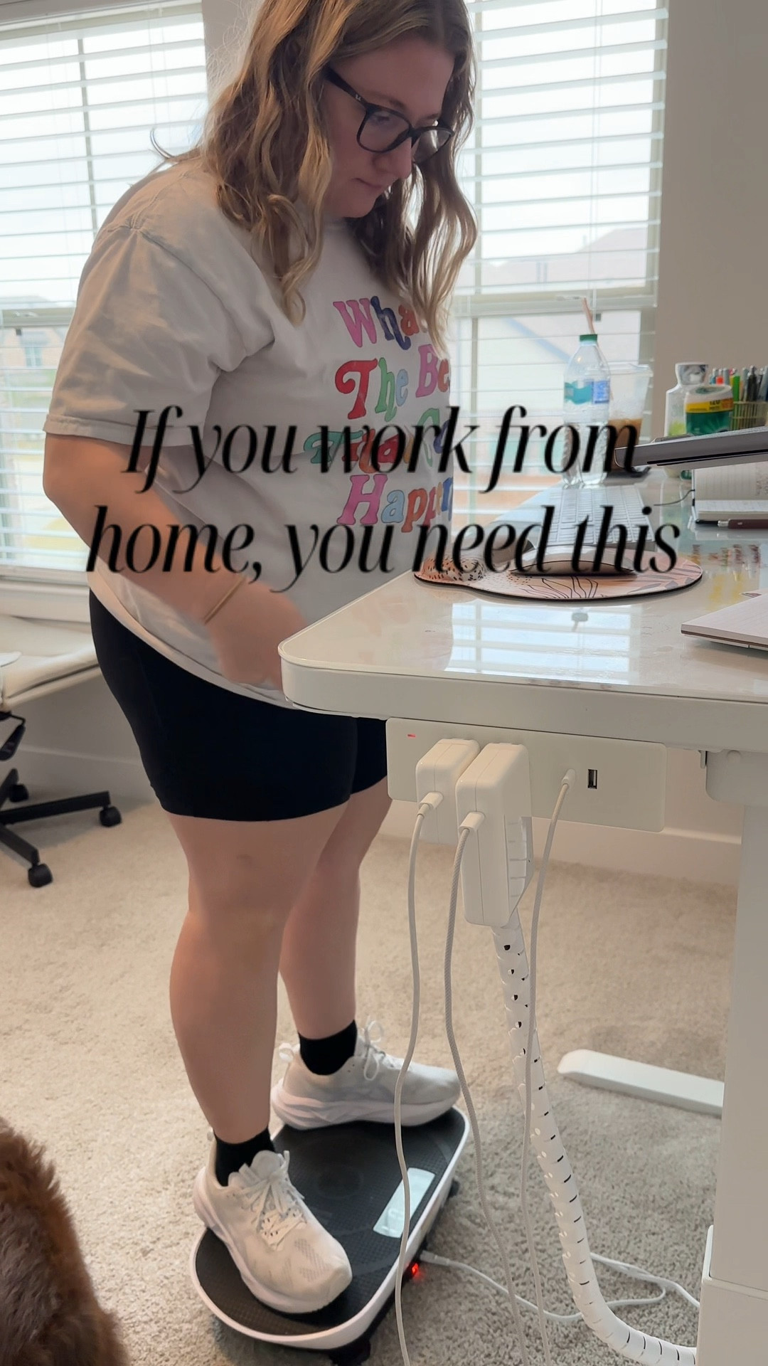 WFH reality: we move way less than we think.
This vibration plate has become one of my most-used desk purchases. I turn it on while answering emails and it helps with circulation + that heavy/stiff feeling after long meetings.
Not a replacement for workouts.
Just a smarter habit.
If you’re building out your WFH setup, this is one of those “wish I bought it sooner” items.
Linked on my LTK 🤍
#WFHSetup #StandingDesk #AmazonFinds #DeskEssentials #LTKCreator

#LTKWorkwear #LTKdayinmylife #LTKselfcare