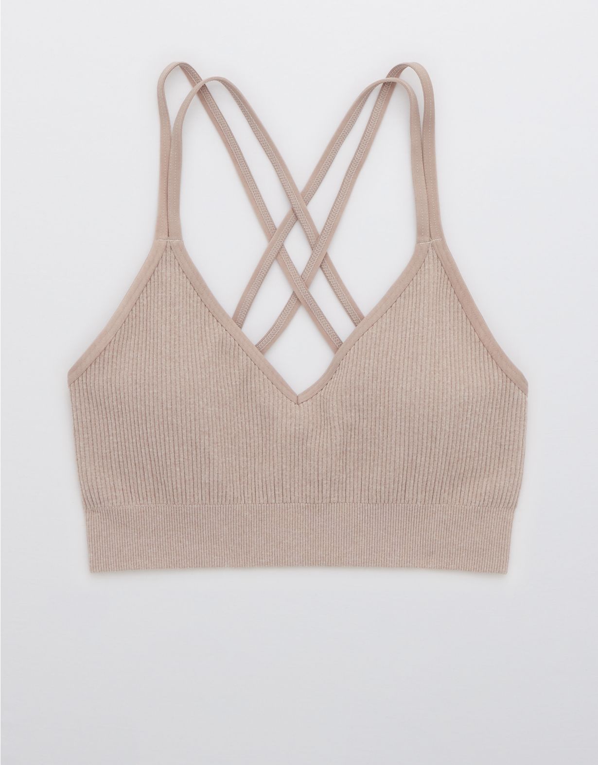 Aerie Seamless Strappy Padded Bralette | American Eagle Outfitters (US & CA)