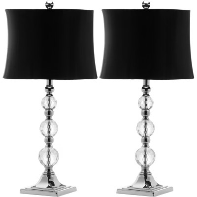 Maeve Crystal Ball Lamp (Set of 2) - 28 Inch Height - LIT4114 - Blue/Black - Safavieh | Target