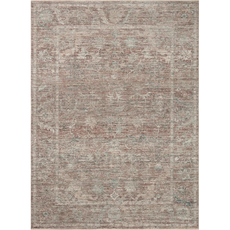 Magnolia Home By Joanna Gaines X Loloi Millie Brick / Fog Area Rug | Wayfair North America