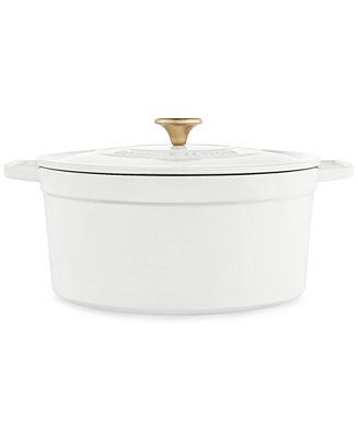 Martha Stewart Collection Enameled Cast Iron Round 8-Qt. Dutch Oven, Created for Macy's & Reviews... | Macys (US)