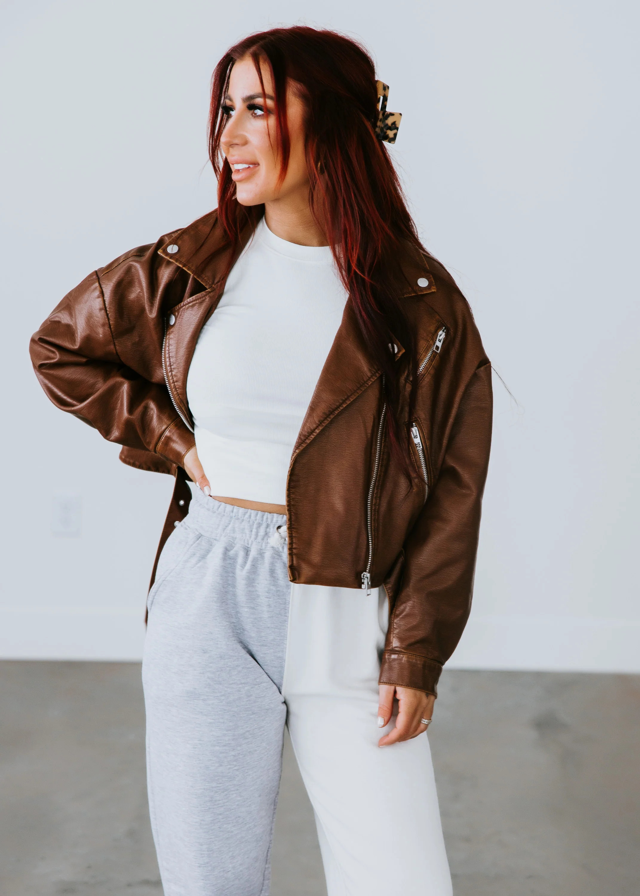 Outlaw Brown Moto by Chelsea DeBoer | Lauriebelles