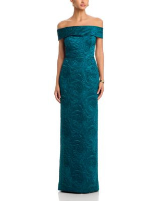 Jacquard Off-the-Shoulder Gown | Bloomingdale's (US)