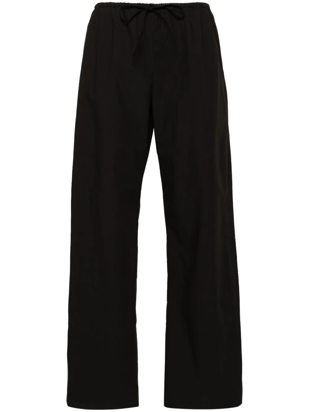 drawstring-waist organic cotton trousers | Farfetch Global