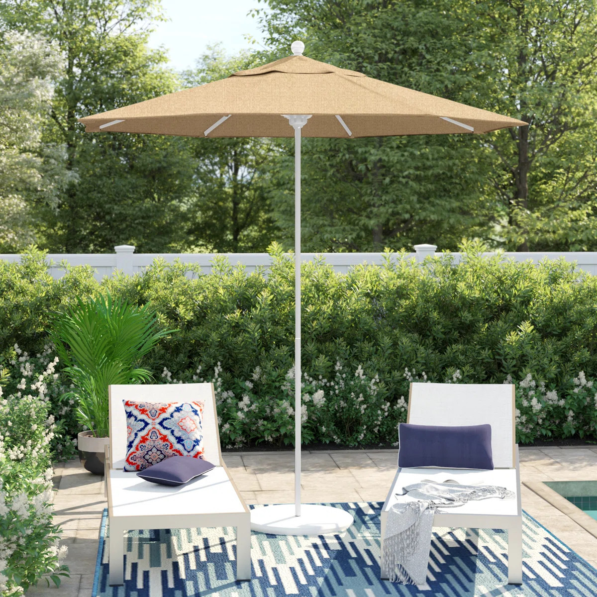 Hibo 90'' Market Sunbrella\u00ae Umbrella | Wayfair North America