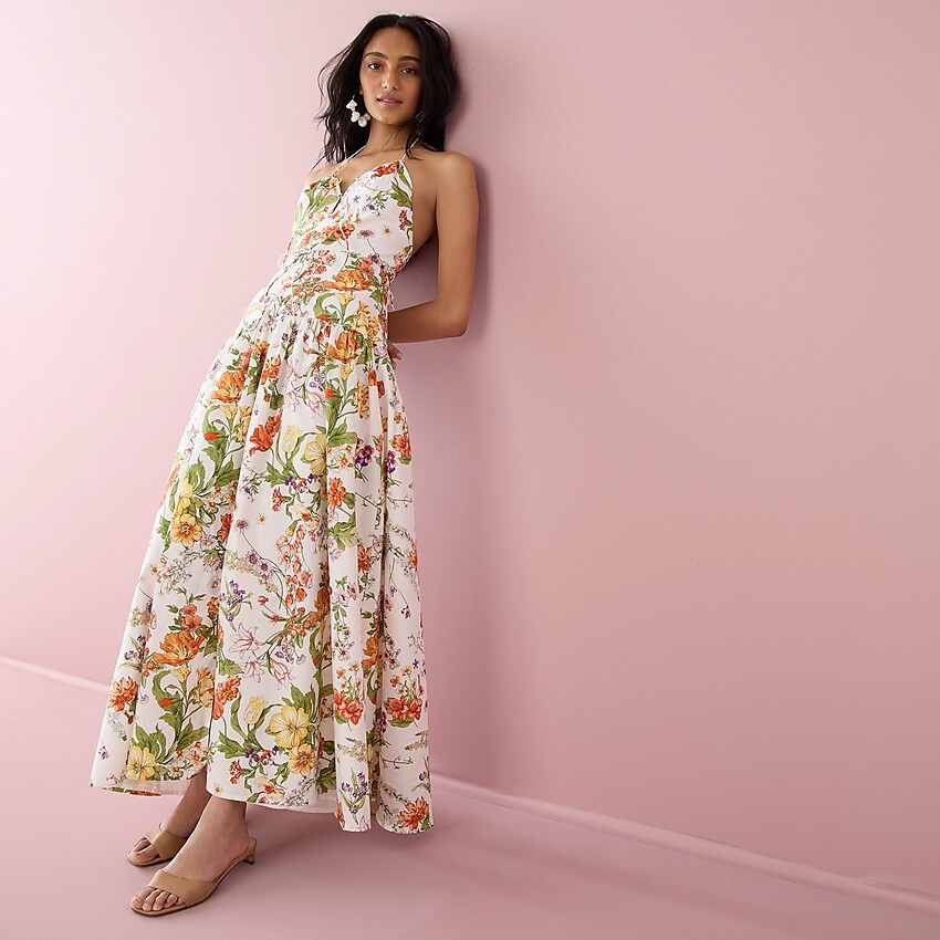 Anguilla halter dress in Ratti® tropical floral | J. Crew US