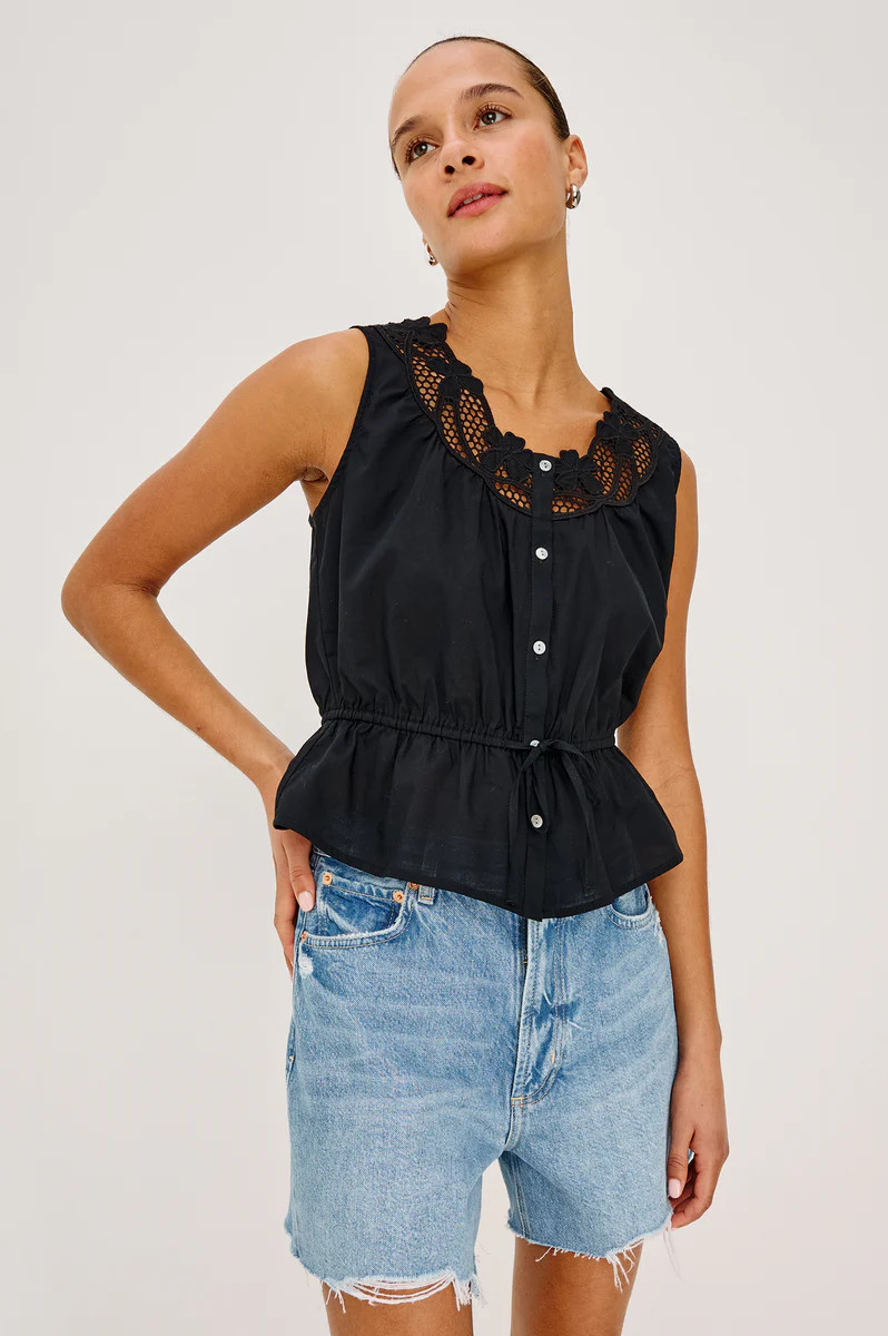 LEILANI TOP - BLACK | Rails