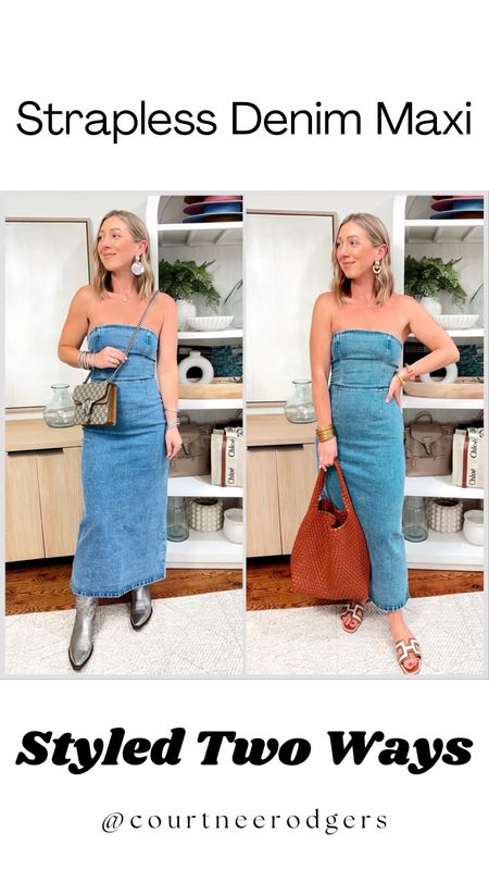 I’m a sucker for a good denim dress and this one is fantastic! 🤩🫶🏻 I styled this chic dress TWO ways! 💙 Which way would you wear it?! 💁🏼‍♀️ You can shop everything via the link in my bio > Shop my Reels/IG Posts ➡️

Size: size small regular dress (size 2/4 / 5’4”—34B bust —if my bust were bigger or I wanted to wear a bra I would have needed a size medium)

Abercrombie, Denim Dress, Denim Dresses, Country Concert, Vacation style 

#LTKfindsunder100 #LTKstyletip #LTKsalealert