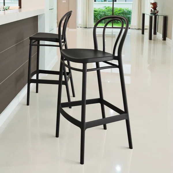 Farrah 41.7'' Solid Back Outdoor Bar Stool | Wayfair North America
