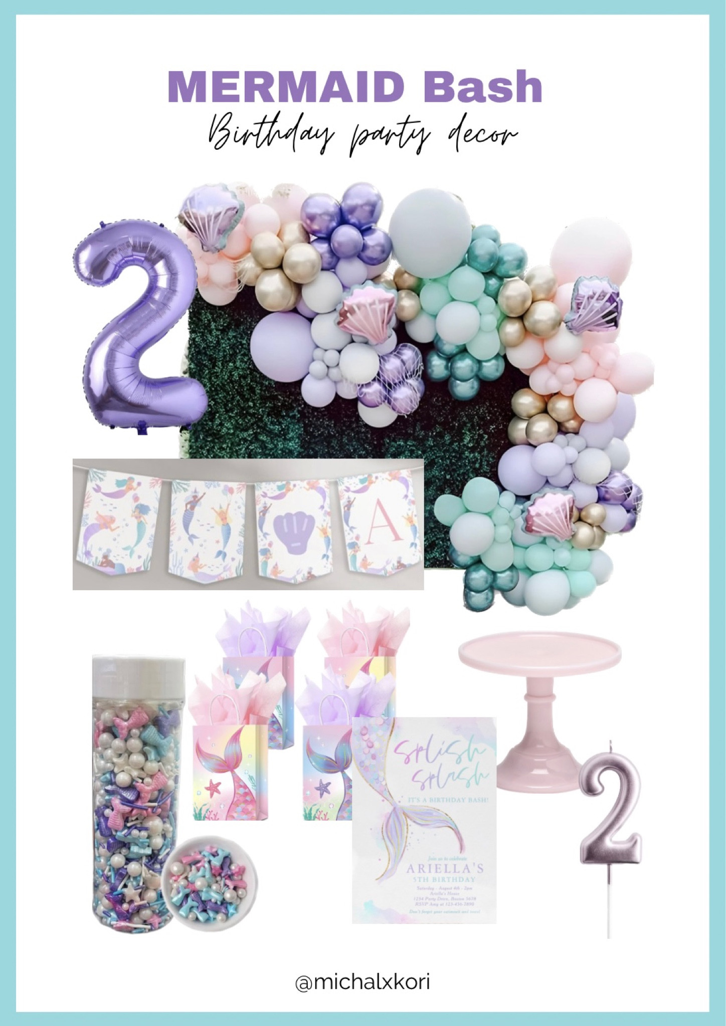 Two the sea! Kori's 2nd birthday party decor.🧜🏼‍♀️

#LTKbaby #LTKkids #LTKunder50