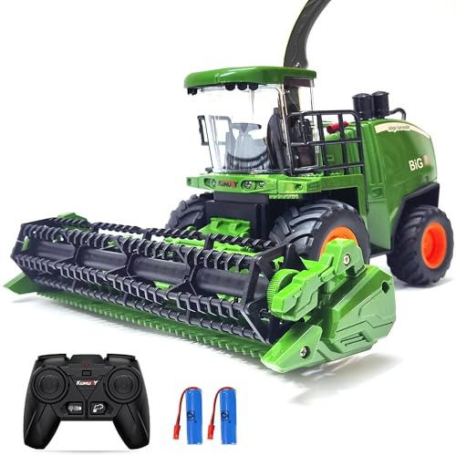 Remote Control Tractor Toy - RC Truck for Kids with Spray Function/LED Light/Realistic Sound, 2 Rechargeable Batteries, Toddlers Farm Vehicle Toys for 3 4 5 6 7 8 Year Old Boys Christmas Birthday Gift | Amazon (US)