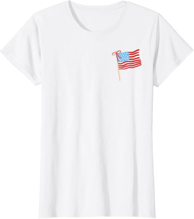 Coquette USA Flag 4th Of July T-Shirt | Amazon (US)