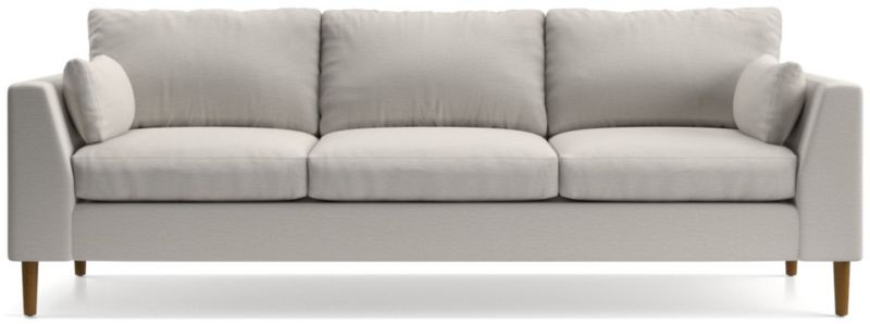 Avondale Wood Leg Grande Sofa + Reviews | Crate & Barrel | Crate & Barrel