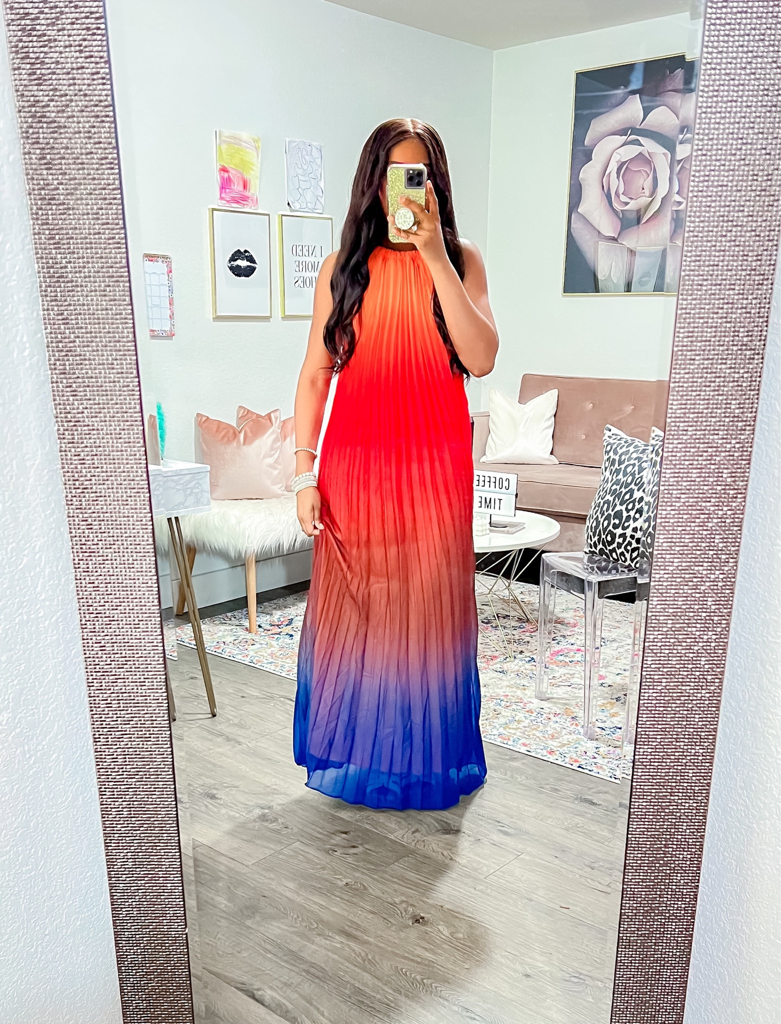 Dress: I am 5’4” wearing a size small, halter style open back dress, self tie drawstrings, double lined and I am wearing nipple covers underneath which I added below. The nipple covers come with a sticky bra. •Sandals: Comfortable and I went with my normal size.

ombré dress, maxi dress, spring dress, summer dress, resort wear, vacation dress, beach dress

#LTKstyletip #LTKFind #LTKunder100