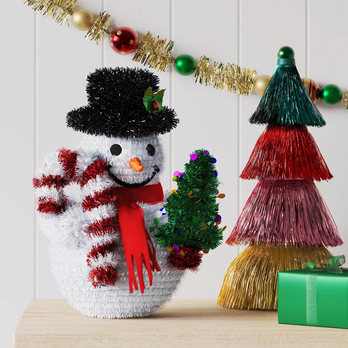Christmas Tinsel Snowman - Wondershop™ | Target