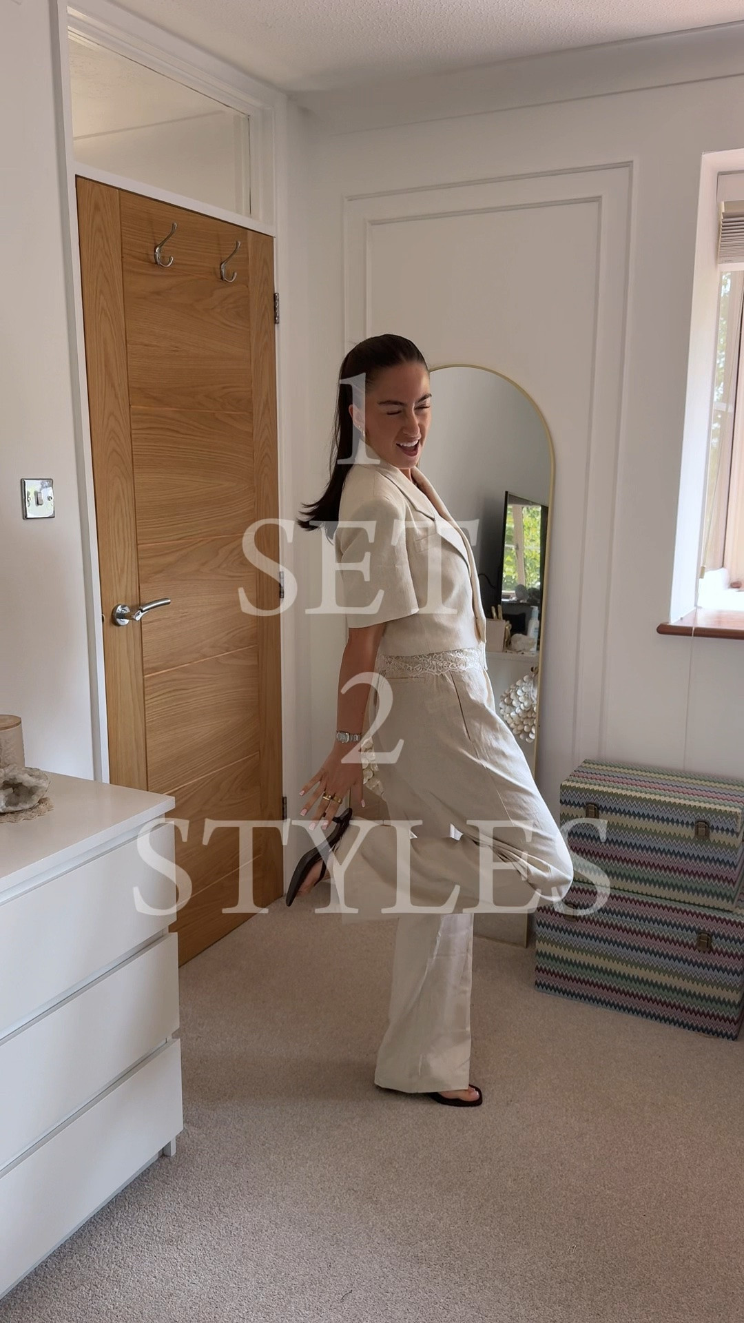 Summer styling - linen co ord - spring outfit - beige set - holiday outfit

#LTKspring #LTKsummer