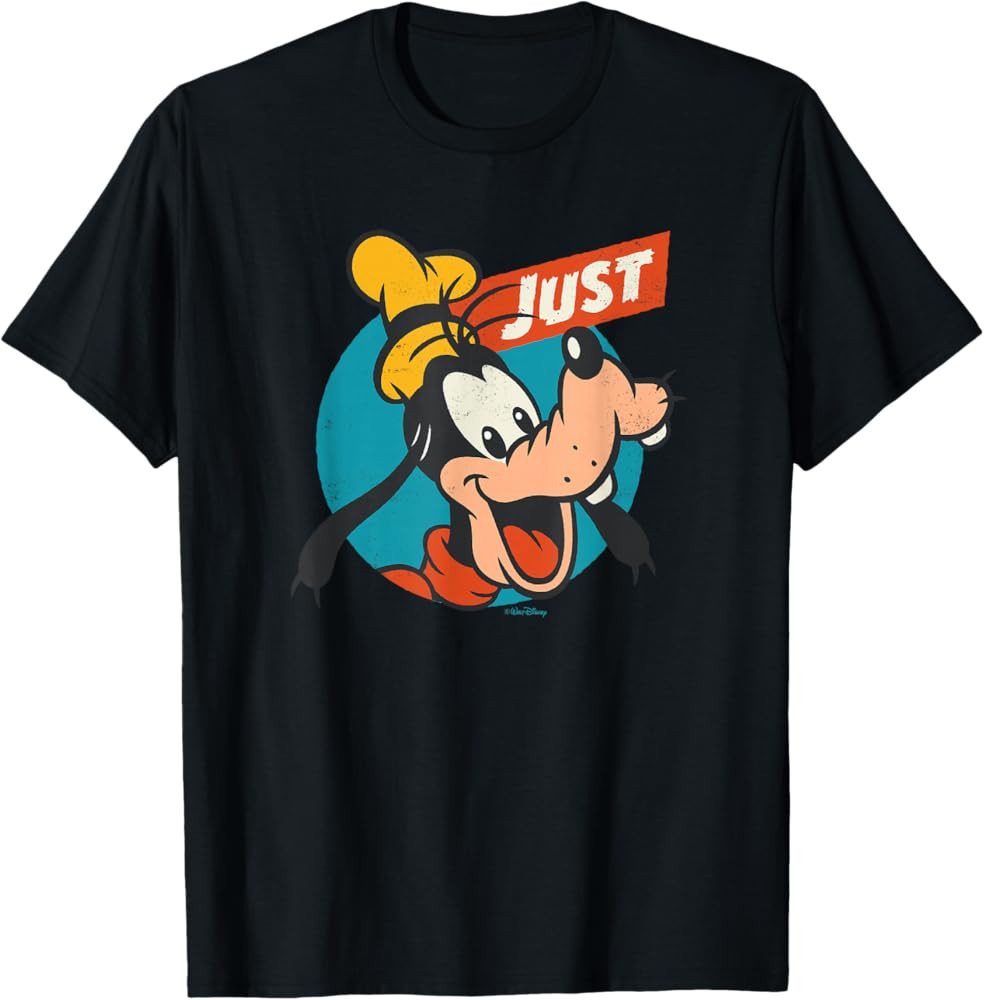 Disney Just Goofy Vintage Classics Retro Funny T-Shirt Small | Amazon (US)