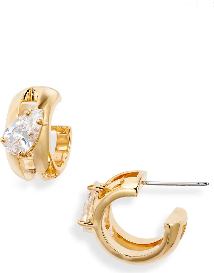 Nordstrom Demi Fine Cubic Zirconia Double Hoop Earrings | Nordstrom | Nordstrom