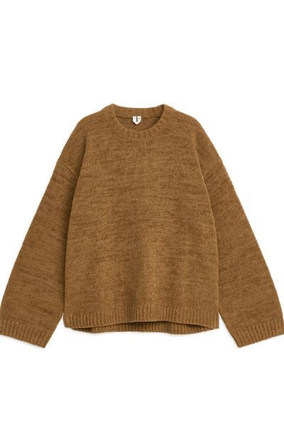 Relaxed Cotton Blend Jumper | H&M (UK, MY, IN, SG, PH, TW, HK)