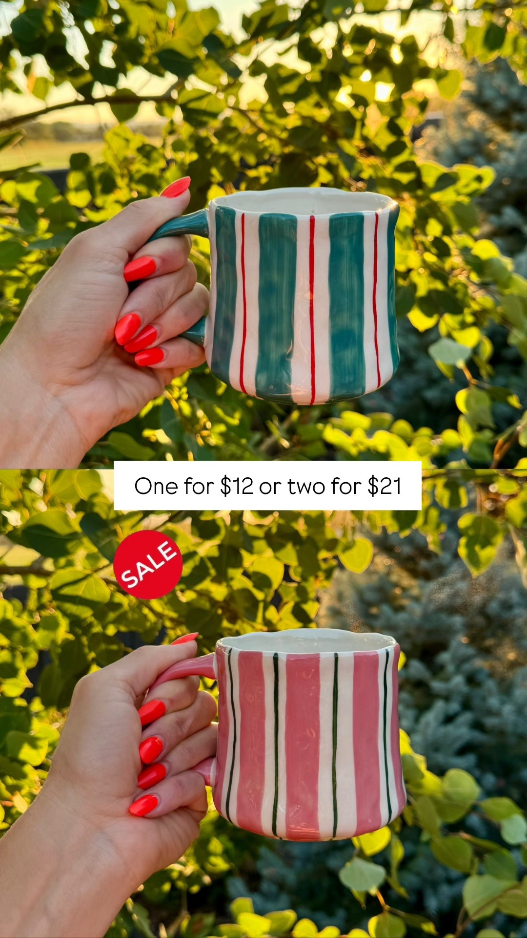 Anthro looking mugs on sale: buy one for $12 or two for $21.
☕️My Nespresso machine is on prime day —40% off! I’ve had mine for 7+ years, and love that it brews the best coffee with the touch of a button.

#LTKSaleAlert #LTKHome #LTKFindsUnder50