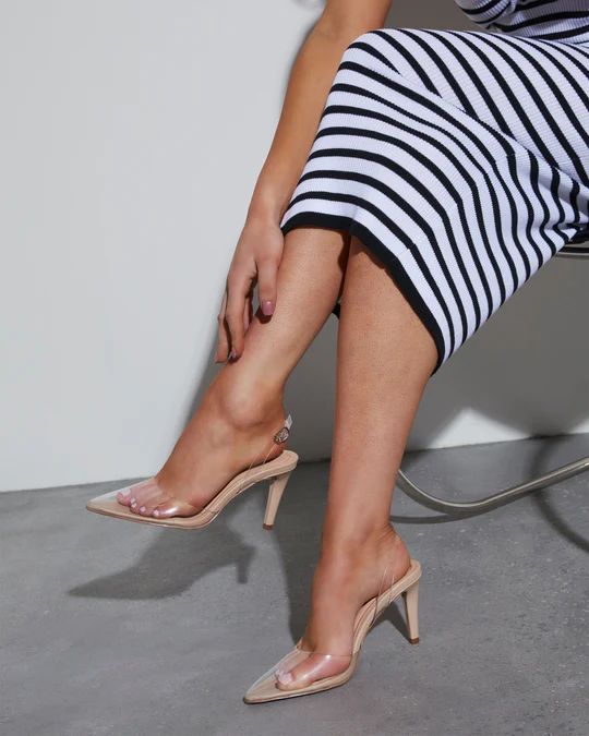 Norina Clear Slingback Pumps | VICI Collection