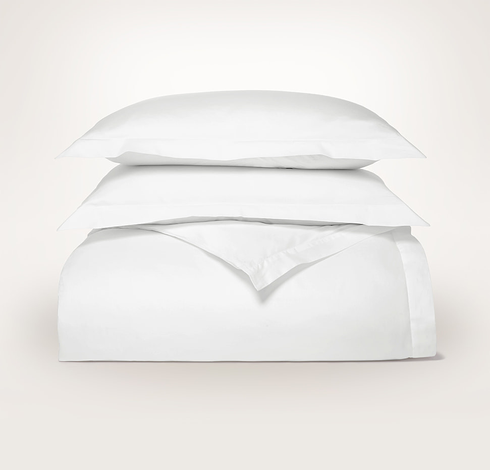 Percale Hemmed Duvet Set | Boll & Branch