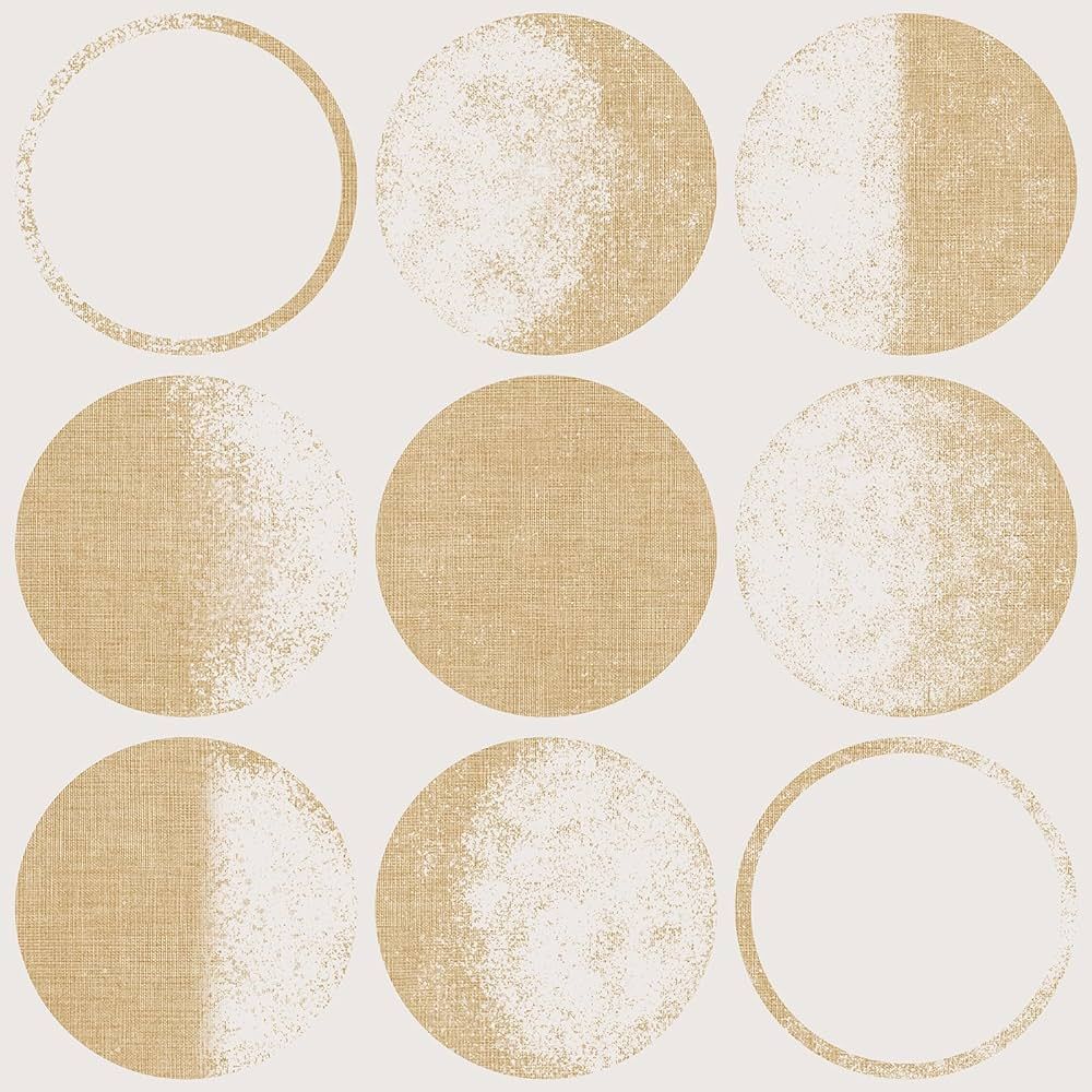 Wudnaye Ivory Moon Wallpaper Peel and Stick Wallpaper Modern Contact Paper 17.7inch x 118.1inch S... | Amazon (US)