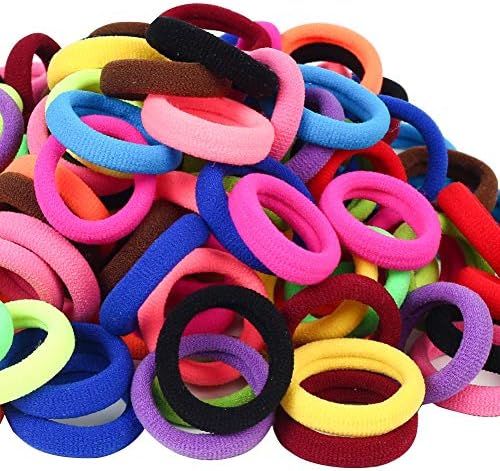 120 Pcs Baby Hair Ties, Cotton Toddler Hair Ties for Girls and Kids, Multicolor Small Seamless Hair  | Amazon (US)