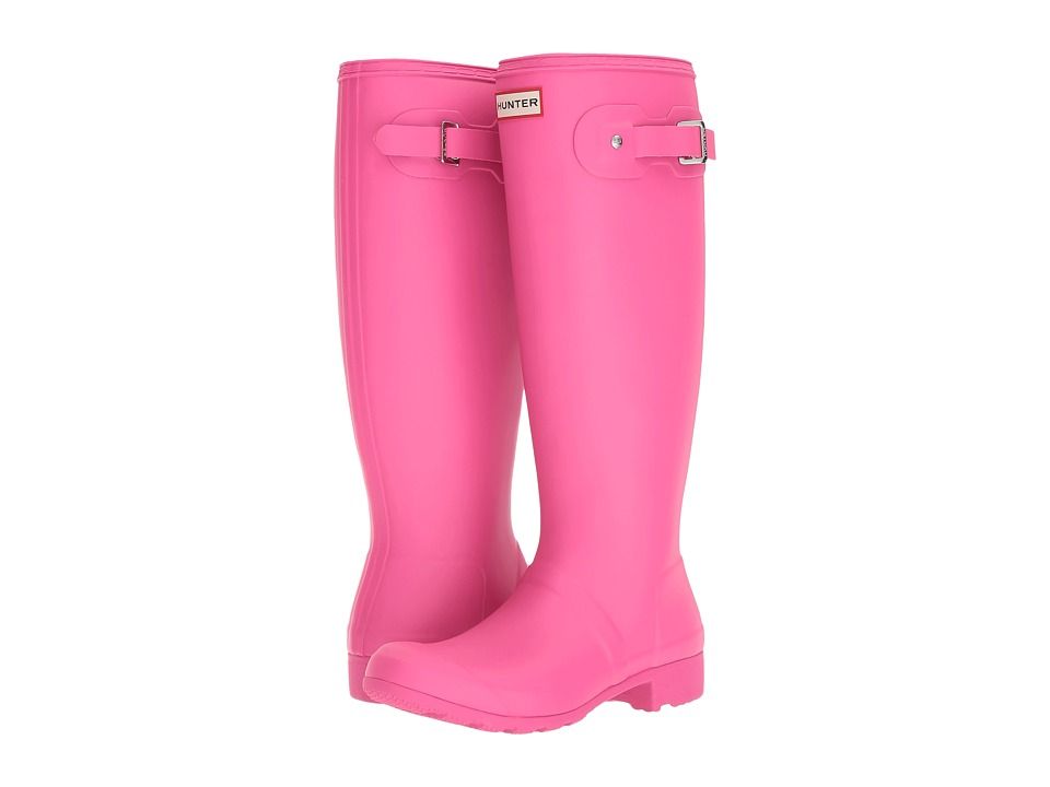 Hunter - Original Tour Packable Rain Boot (Ion Pink) Women's Rain Boots | Zappos